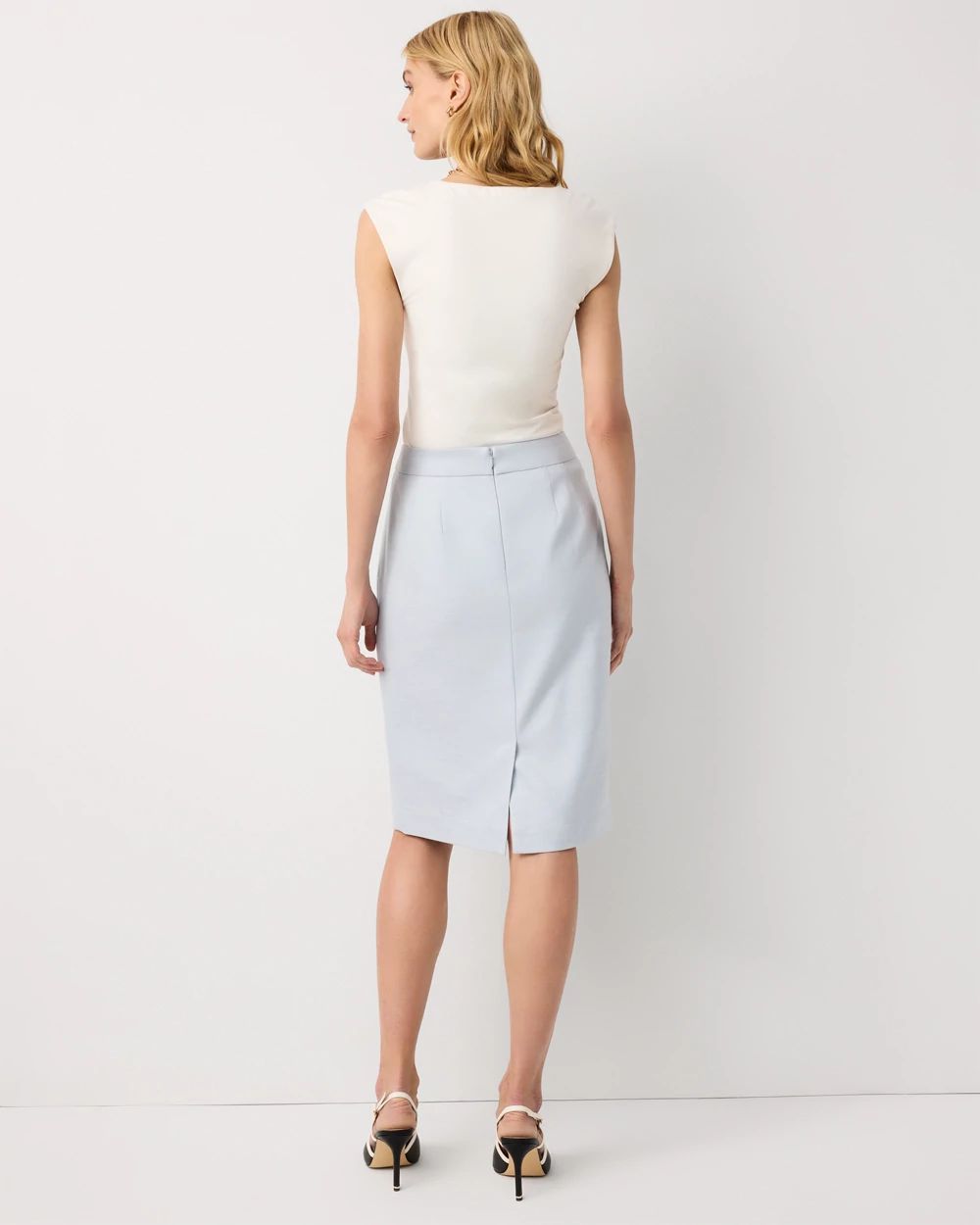Crosshatch Pencil Skirt | White House Black Market